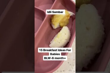Breakfast Ideas for 6 month old+ babies-Baby Led Weaning/How to give solid foods to baby/Baby Meals