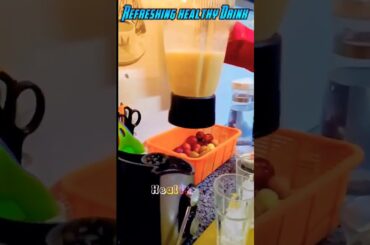 Fresh Peach Juice Recipe! | healthy summer drink | refreshing peach drink #youtube #shorts