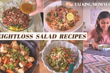 High Protein Salad Recipes | Weightloss meal ideas | Healthy Vegetarian Salads & Homemade Dressings