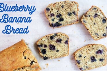 Blueberry Banana Cake | Healthy Blueberry Banana Loaf | Wholewheat Banana Cake recipe
