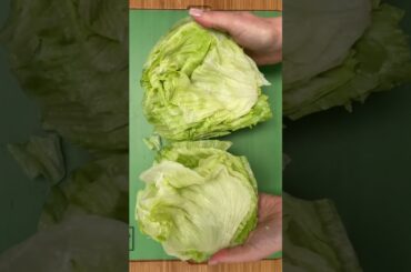 Kitchen Hack: How to Make Low-Carb Lettuce Buns // #shorts