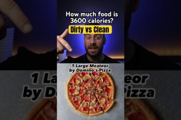 Dirty vs Clean Eating 3600 cals. How much food is that?