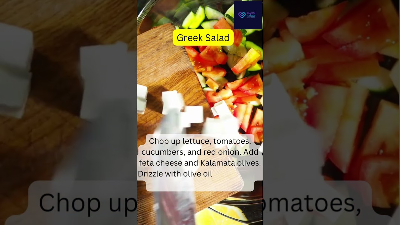 Greek Salad Recipe |Healthy lunch recipe| #healthyeating #healthylifestyle #getfit #live Greek Salad Recipe |Healthy lunch recipe| #healthyeating #healthylifestyle #getfit #live