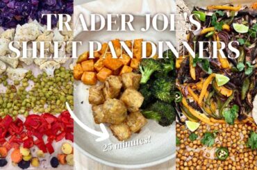 3 Easy & Healthy Trader Joe's SHEET PAN DINNERS | Trader Joe's Ingredients ONLY | Gluten-Free