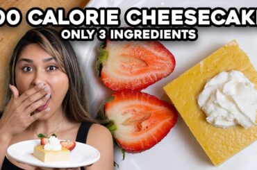Creamy Cheesecake with Only 3 Ingredients! I Low Calorie | High Protein | Weight Loss