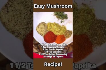 Easy Mushroom Side Dish Recipe | Diva Health 365 #shorts