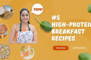 #5 HIGH-PROTEIN Breakfast Recipes for Weightloss  #weightlossrecipe #highproteindiet