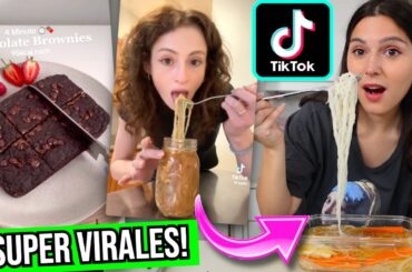 PROBE Recetas MILLONARIAS SALUDABLES de TIKTOK 2023! Son ricas?? - Caro Trippar