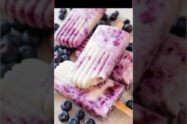 Blueberry-Yogurt Popsicles #Shorts #cooking #recipe #healthy