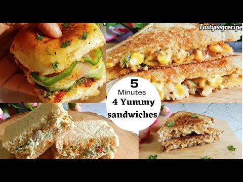 5 minutes Quick, easy and healthy sandwich recipes | Breakfast, snacks, tiffin and lunch box recipe 5 minutes Quick, easy and healthy sandwich recipes | Breakfast, snacks, tiffin and lunch box recipe