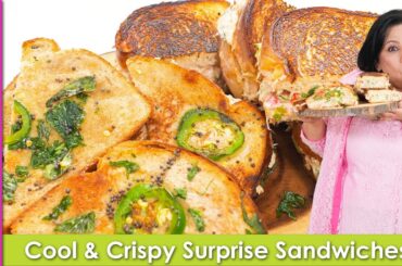 Cool and Crispy Garmiyon ke Liye Special Surpirse Sandwich Recipe in Urdu Hindi - RKK