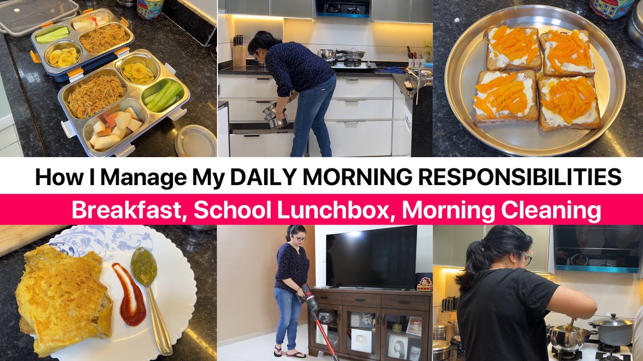 How Do I Manage BUSY MORNINGS | Breakfast, School Lunchbox, Daily Morning Cleaning #morningroutine How Do I Manage BUSY MORNINGS | Breakfast, School Lunchbox, Daily Morning Cleaning #morningroutine