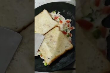 Easy healthy recipe Cheese bread Omelet for kids