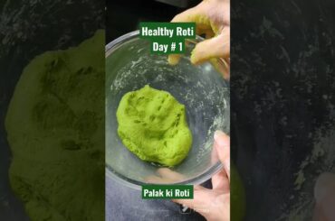 Palak paratha |  Tasty Spinach Roti | Healthy recipe for weight loss  #youtubeshorts #recipe