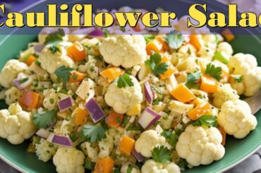 Cauliflower Recipe | Salad Recipe | How to Make Healthy and Flavorful Cauliflower Salad | Khalida Ch