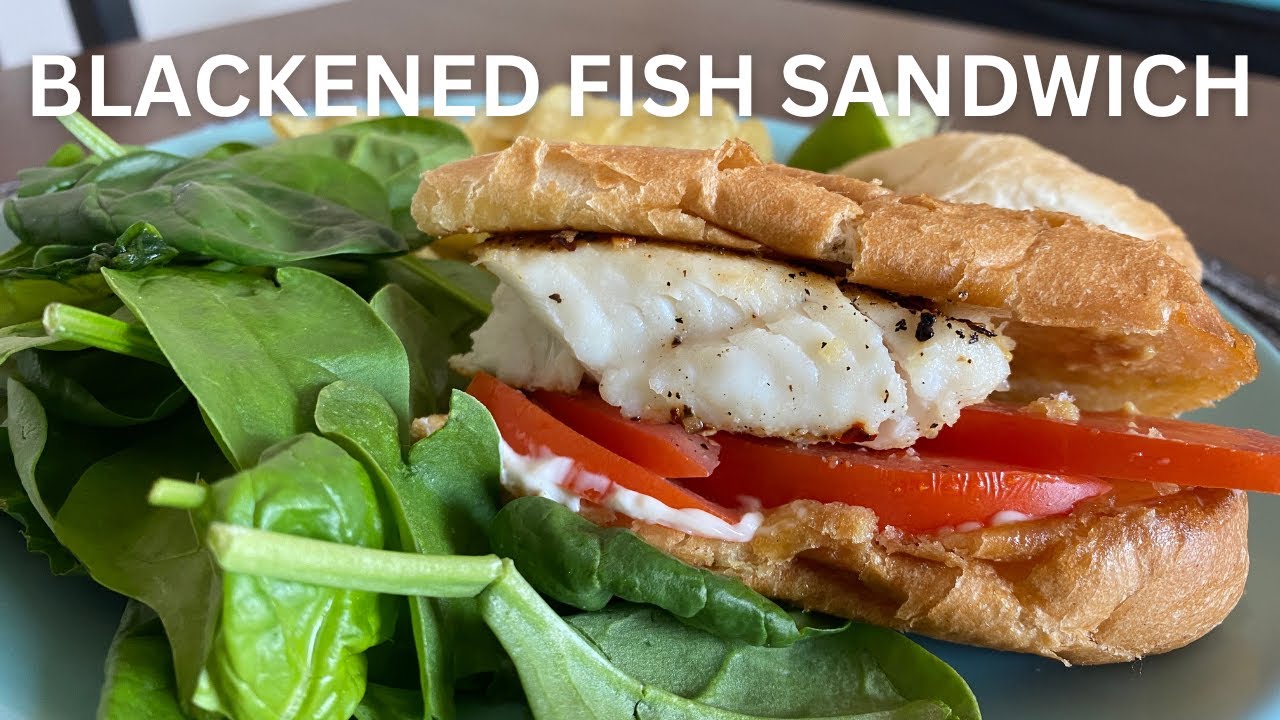 Blackened Fish Sandwich: Healthy, Fast and Delicious! Blackened Fish Sandwich: Healthy, Fast and Delicious!