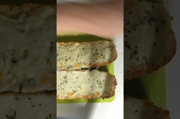 Garlic Cheese Bread made with compound butter and shredded mozzarella cheese!