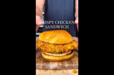 Once you try this Crispy Chicken Sandwich recipe you will never crave Chick-Fil-A ever again #shorts