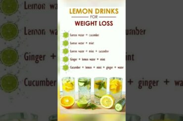 Refreshing Lemon Drinks for Effective Weight Loss | Boost Your Metabolism Naturally #shorts