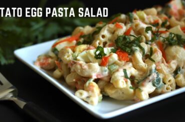 Healthy Pasta Salad Without Mayo | How To Make Potato Pasta Salad ~ #shorts