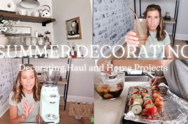 SUMMER DECORATE WITH ME, HAUL AND HOME PROJECTS | Summer Decorating Ideas