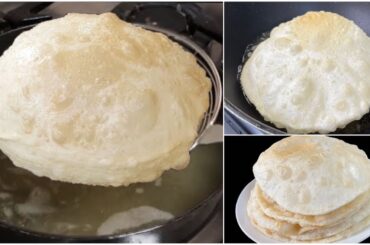 Poori Recipe Bazar Jesi sirf 3 Ingredients sai banaye - Perfect Soft Puri By Cooking with Sariya