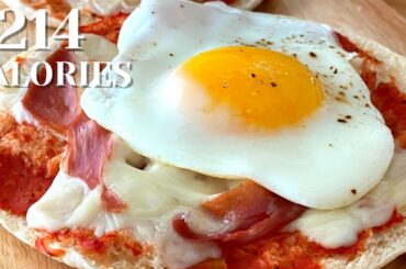 Healthy Low Calorie Breakfast Pizza - High Protein Low Calorie Breakfast