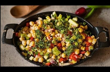 Healthy Chickpeas salad/Chana salad/Protein salad/Easy 5 min salad recipe
