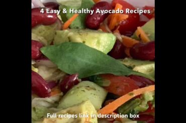 Easy & healthy Avocado recipes for weightloss #shorts #avocadorecipes #weightlossrecipes #avocado