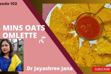 5 mins Oats Omlette Recipe/low calorie/breakfast/lunch box@healthydietwithtastyrecipe3231