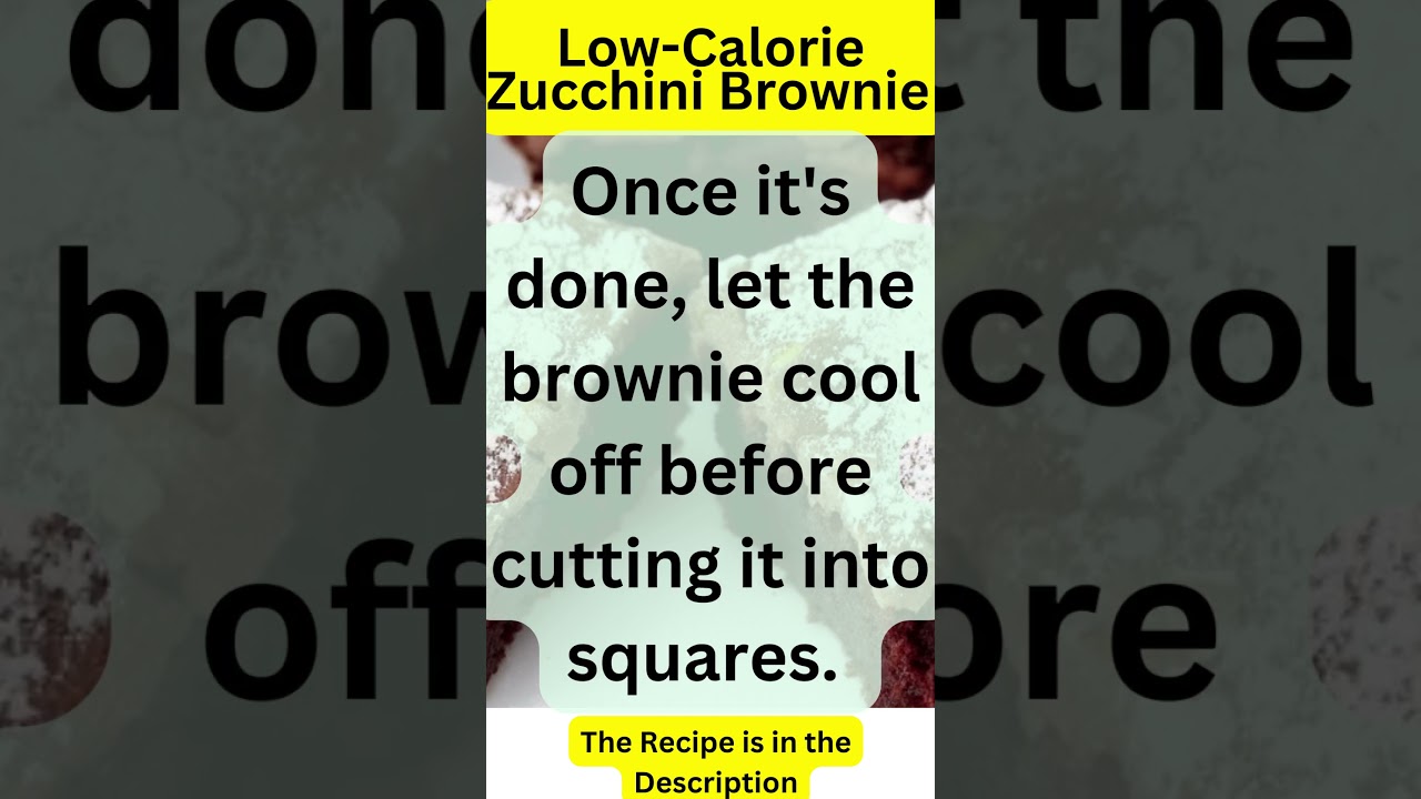 Low Calorie Zucchini Brownie Recipe for Weight Loss #short Low Calorie Zucchini Brownie Recipe for Weight Loss #short