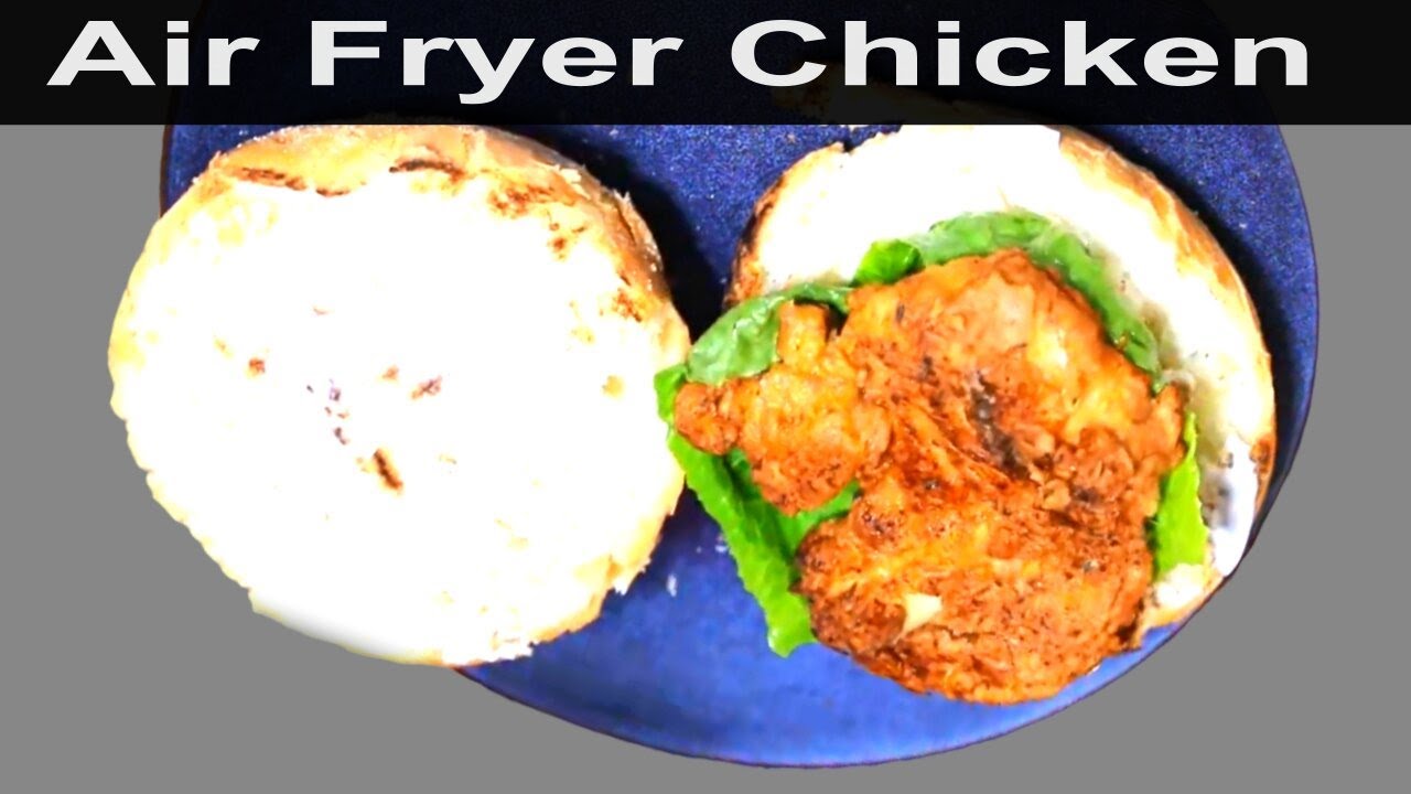 Air Fried Crispy Chicken Sandwich ! Healthy | No Deep Frying | Easy Recipe ! Air Fried Crispy Chicken Sandwich ! Healthy | No Deep Frying | Easy Recipe !