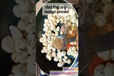 Mint makhana|masala makhana| masala makhana recipe for weight loss|masala makhana at home #shorts