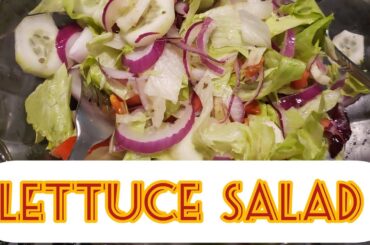 lettuce salad recipe/Quick salad recipe