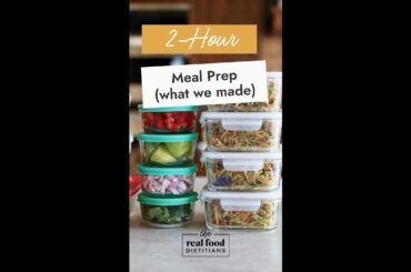 2 HOUR MEAL PREP (healthy, easy, and delicious) #shorts #mealprep #healthyrecipes