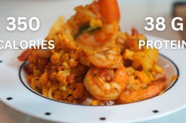 High Protein Shrimp Dinner | Low Calorie Healthy Meals
