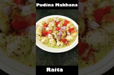 Summer recipe | Makhana Raita recipe | Raita #youtubeshorts