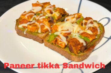 Paneer tikka sandwich | Tandoori paneer sandwich | Healthy sandwich |