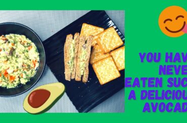 Avocado Guacamole Recipe | Avocado Salad Recipe For Weight Loss - Oil Free | How to Cut Avocado |