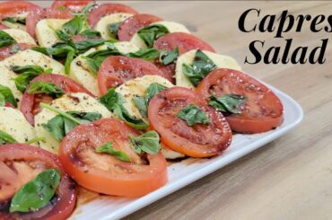 Easy Caprese Salad Recipe with Homemade Balsamic Glaze | Impressive Party Salad