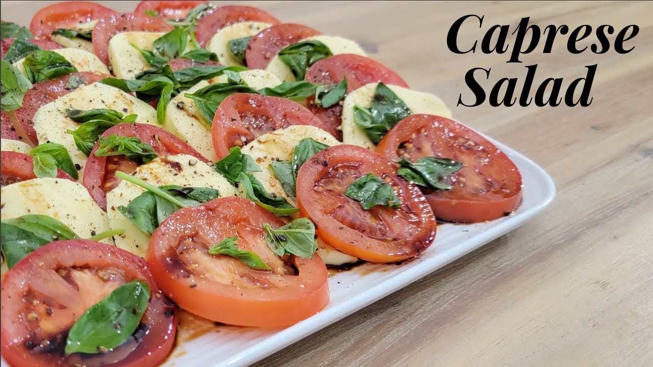 Easy Caprese Salad Recipe with Homemade Balsamic Glaze | Impressive Party Salad Easy Caprese Salad Recipe with Homemade Balsamic Glaze | Impressive Party Salad