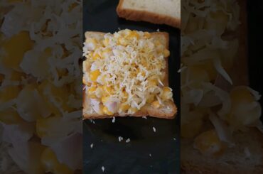 Cheese Corn Sandwich || Easy and quick recipe #viral #foodvlog #shorts #trending