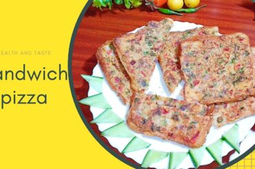 Bread Sandwich pizza//Healthy and Tasty Tea Time Recipe// Lunch Box Recipe