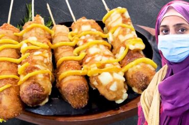 Korean Hot Dog Sausage Sticks Recipe | Famous Korean Street Food Recipe | Shukar Foods