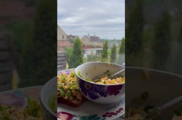 Scrambled egg salad. #eggsalad  #sandwich  #breakfast  #healthy  #protein  #quick  #easy