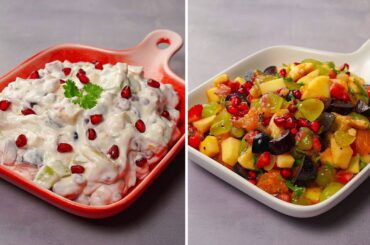 Fruit Salad Recipe in 2 Ways | Easy Fruit Chaat Recipe | Creamy Fruit Chaat | Chatpata Fruit Chaat