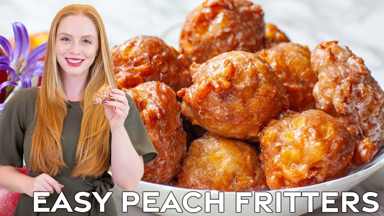 Easy Glazed Peach Fritters Recipe – Perfect for summer! Easy Glazed Peach Fritters Recipe - Perfect for summer!