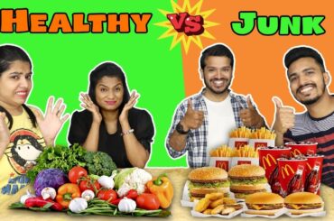 Healthy Food Vs Junk Food Challenge Part -2 | Hungry Birds