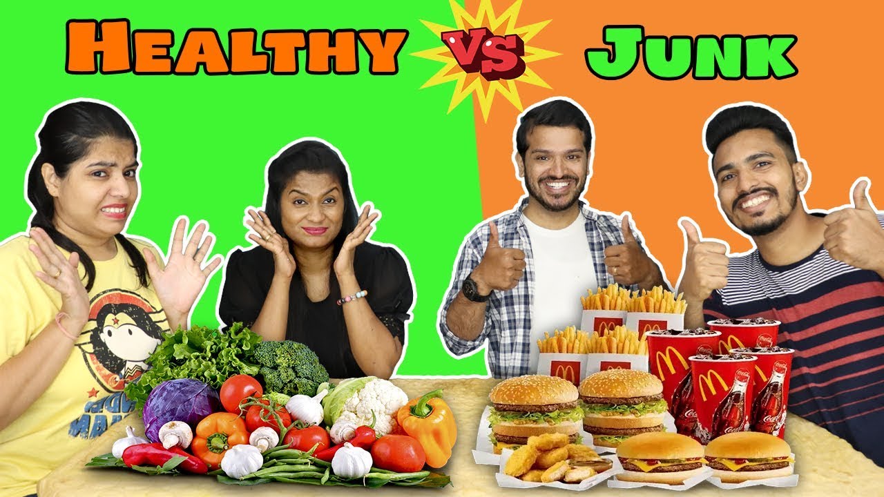 Healthy Food Vs Junk Food Challenge Part -2 | Hungry Birds Healthy Food Vs Junk Food Challenge Part -2 | Hungry Birds