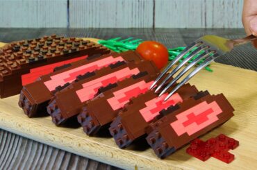 How to cook the Perfect LEGO STEAK | Cooking with LEGO in real life | ASMR  Food Sounds